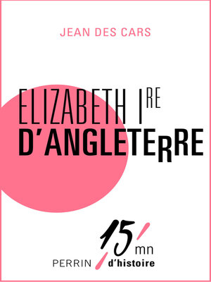 cover image of Elizabeth Ire d'Angleterre